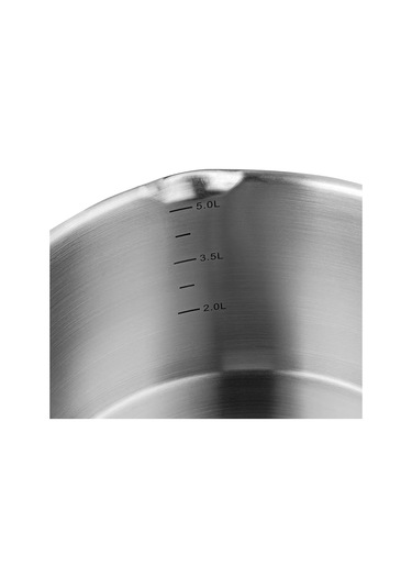 Nehir Roma 24 Cm Paslanmaz Çelik Süzgeç Kapaklı Fonksiyonel Derin Tencere