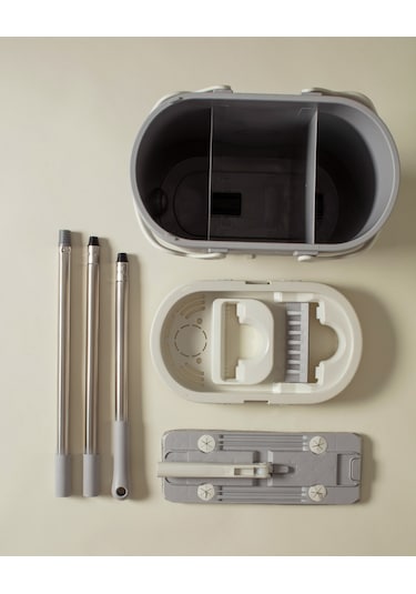 Madame Coco Verly 3 Bölmeli Tablet Mop Seti Gri