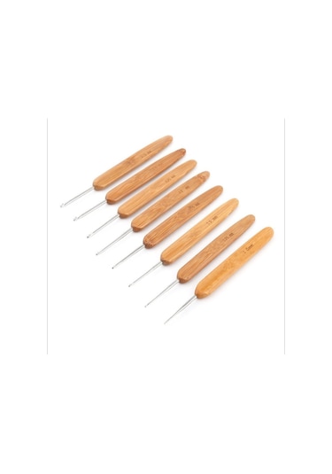 20 Parça Bambu Tığ Seti 1.0 Mm Den 10 Mm Ye Kadar Tüm Boylar Tek Pakette