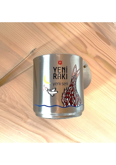 Çelik Buz Kovası Beril Ateş Buz Kovası Kapaksız Model