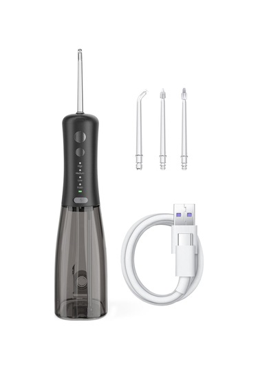 F500 Ipx7 Su Geçirmez 350ml Şarj Edilebilir Taşınabilir El Darbeli Elektrikli Pensesinde Siyah