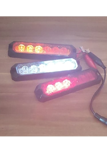 2 Adet 6 Ledli Turuncu-Turuncu Scooter Motosiklet Dorse Lambası 12-24 Volt