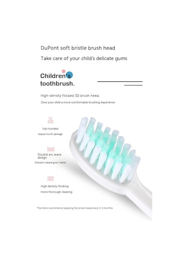 Eastmeeetwest--elektrikli Çocuk Diş Fırçasının Altı Fırça Başlığı Sarı