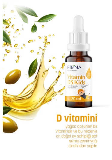 Fıtrina Vitamin D3 Kids Damla 20 Ml