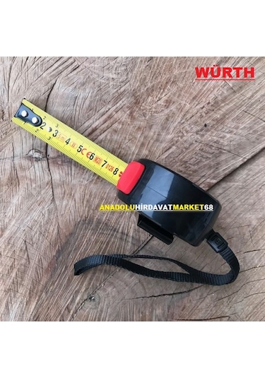 Würth 5 Metre Çelik Şerit Metre Ölçü Metresi 5x19 MM Germany