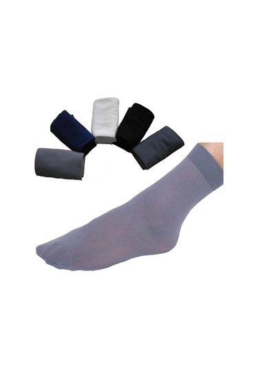 Lacivert 24/18/10/6 Adet Erkekler Resmi Nefes Uzun Çorap Rahat Rahat Anti-bakteriyel Deodorant Çorap Kutu Olmadan 12pcs-6pairs Lacivert