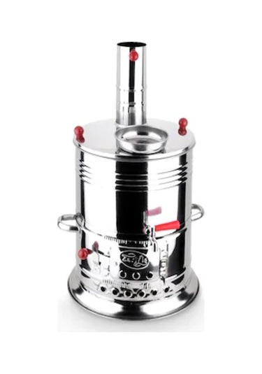 Zarif İş Çift Musluk 8 L Semaver Inox