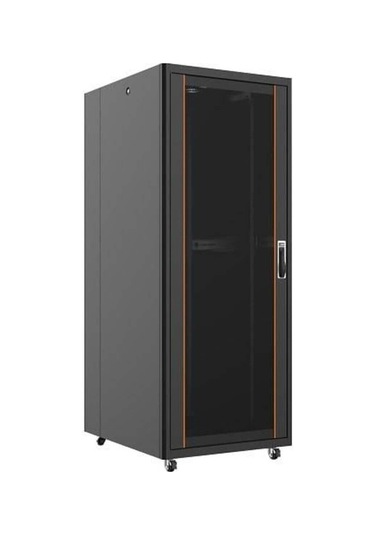 42u 800x1000mm Dikili Tip Siyah Kabinet Vega Ag-vb42u8010s1 Cam Kapak