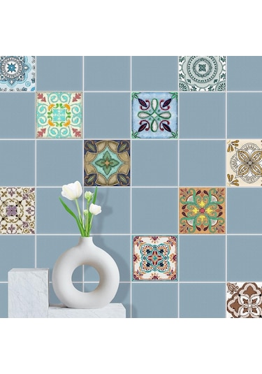 Turuncu&mor Kristal Çini Kendinden Yapışkanlı 3d Duvar Sticker Mutfak Duvar Kağıdı Duvar Re Odası Banyo Duvar Sticker Dğ. 56865522 Diğer