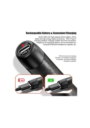 Kangvka Usb Akıllı Harcı-cı Seti, 300-450 C Üç Seviye Sıcaklık Ayarlı, 800mah Pil, Type-c Şarj, Değiştirilebilir Uçlar - Turuncu