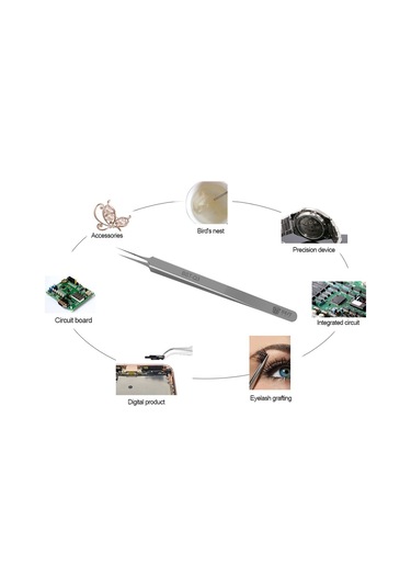 Ultra Hassas Çelik Entegre Cımbızı - Düz Sivri Uç 0.01 MM