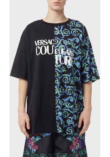 Versace Jeans Couture Erkek T Shirt 74gahe06 Cj00e 899 Siyah Versace Jeans Couture Erkek T Shirt 74gahe06 Cj00e 899 Siyah