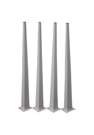 Dekoratif Beyaz 4 Adet Masa Ayağı