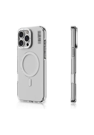İphone 16 Pro Max Uyumlu Kılıf Magsafe Şarj Özellikli Şeffaf Youngkit Crystal Shield Serisi Şeffaf