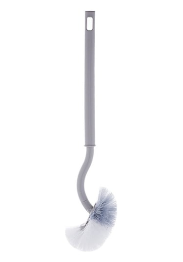 Luckystar1 Eternal Luck Uzun Saplı Japon Tuvalet Düzeni Yumuşak Kıllı Plastik - Gri