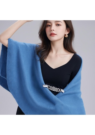 Suntek Gömlek Elbise Pelerin Kadınlar Için 4 Parça Kazak Çok Renkli