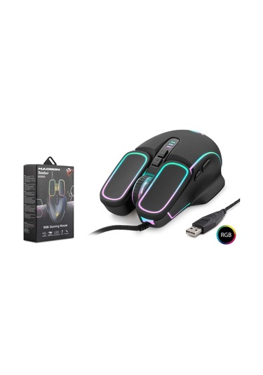 Hadron Bomber G350 6400 Dpı Rgb Ledli 1.5 M Kablolu Oyuncu Mouse