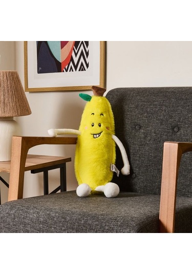 Evidea Soft Muz Figürlü Yastık - Sarı - 55x15 Cm Sarı