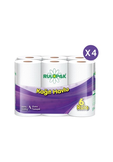 300128 Rulopak 24'lü Rulo Havlu