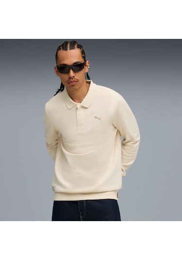 Puma Class Erkek Krem Polo Sweatshirt 688217-87 Krem
