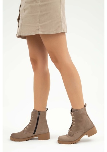 Tamer Tanca Kadın Hakiki Deri Vızon Suet Yrm Casual Bot 33 Tnc1996 Bn Bot Sk22/23 Vızon Suet Yrm Vizon