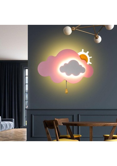 Suntek Magideal Bulut Gece Lambası Kahve Barı Oyun Odası Pembe Çok Renkli