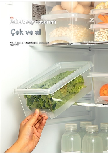 Mutfak Gıda Sınıfı Mühürlü Kutu Buzdolabı Saklama Kutusu-mor