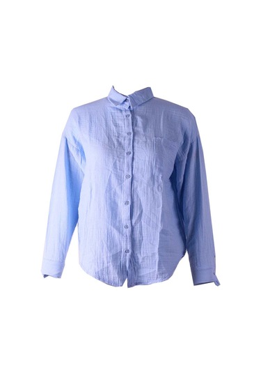 Trender Mavi Kadın Gömlek 6507 Mavi