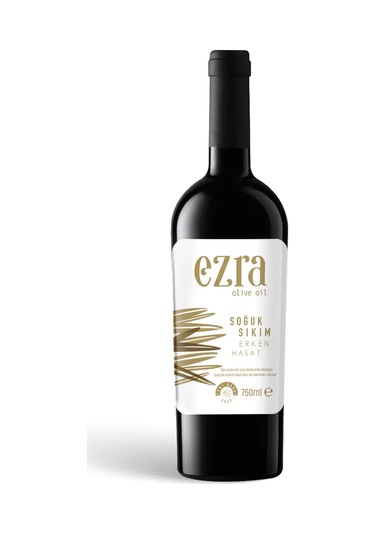 Ezra Olive Oil Soğuk Sıkım Naturel Erken 2023 Hasat Zeytinyağı 750 ML