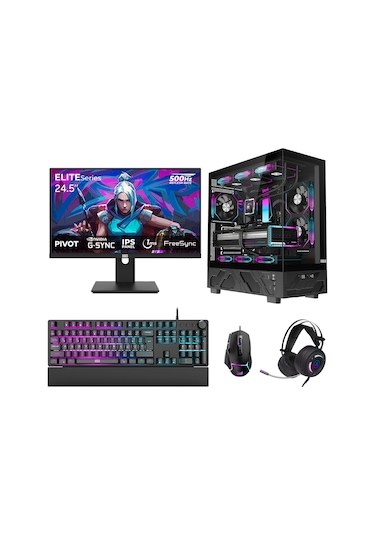 Dragos DRX7766 R7-7700 32 GB 1 TB NVMe SSD 16 GB RTX5060Ti 24.5" Free Dos Masaüstü Oyuncu Bilgisayarı