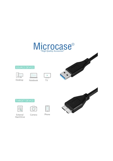 Microcase Usb 3.0 Harici Hdd Hard Disk Kablosu 150 Cm Syh Al2614