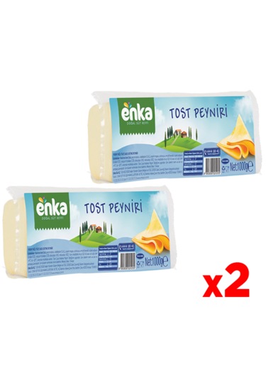 Enka Süt Tost Tipi Peynir Eritme Yarım Yağlı - 2'li - 1 Kg