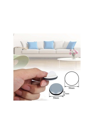 50 Mm Yuvarlak Teflon Mobilya Ayakları, Kaymaz Mobilya Ayakları - Teflon Kendinden Yapışkanlı Teflon Mobilya Ayakları, Sandalye Kanepe İçin Diğer