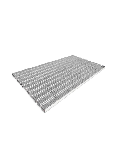 Arfen Gömme Tip Halı Üst Yüzeyli Alüminyum Gri Paspas 60X120Cm