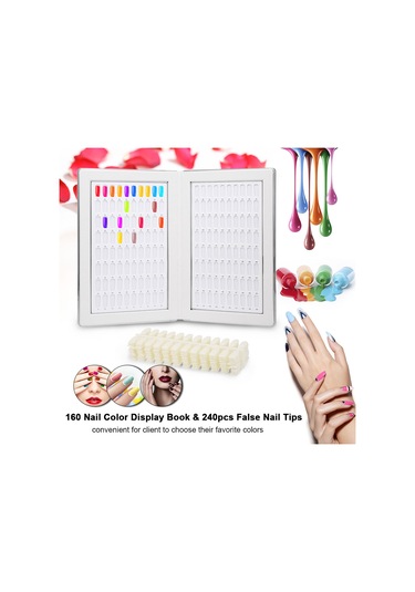 Bestauty 160 Tırnak Renkli Ekran Kitap 240 Adet Yanlış