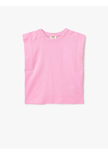 Koton Pembe Kız Çocuk T-shirt 5skg10126ak Pembe