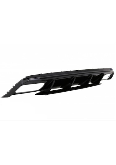 Mercedes W176 16-18 A45 Uyumlu Yedek Parça Difüzör & Egzoz Seti Parlak Siyah - Siyah Egzoz İle Amg Paket İçin