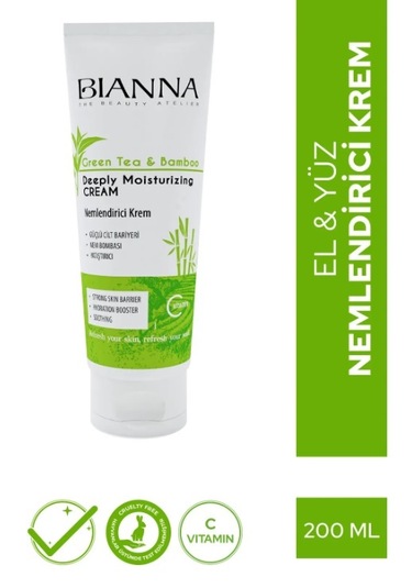 Bianna Deeply Green Tea & Bambu Moisturizing Cream 200 ML