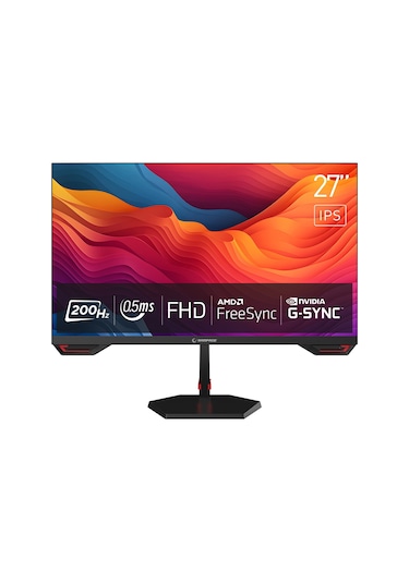 Rampage Crimson 27' 200hz 0.5ms Fast Ips Full Hd Freesync/g-sync Pc Gaming Monitör
