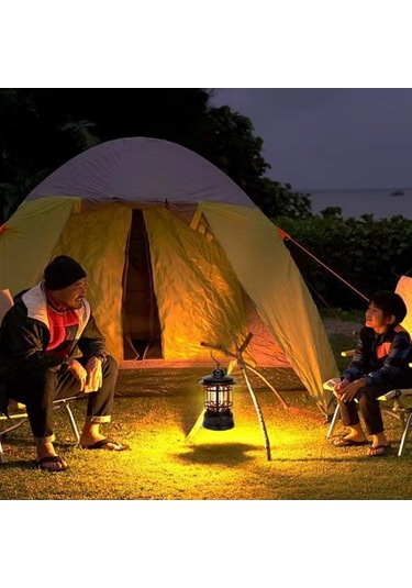 Tongxida Özel Yt1030 Açık Hava Retro Kamp Işığı Acil El Lambası Siyah Çok Renkli Çok Renkli