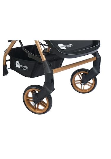 Mimma Baby Olympus Gold Antrasit Çift Yönlü Bebek Arabası Taşıma
