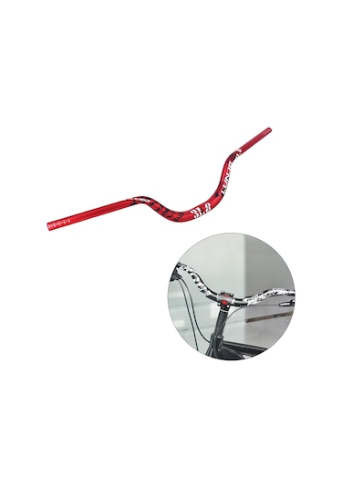 Suntek Dağ Bisikleti Gidon Dh Bisiklet 31.8Mm Kırmızı-720Mm Kırmızı