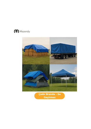 3x27 Metre Çadır Branda Su Geçirmez Otopark Ve Garaj Brandası 0