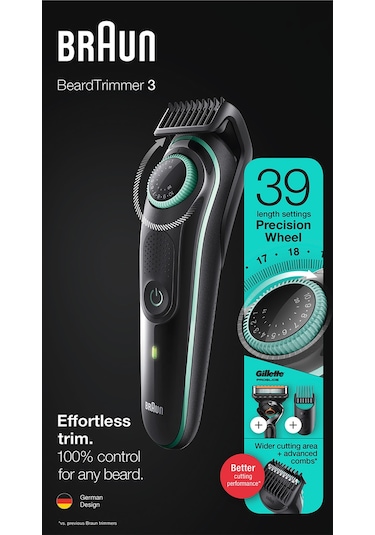 Braun BT 3341 Ayarlanabilir Taraklı Saç & Sakal Şekillendirici + Gillette