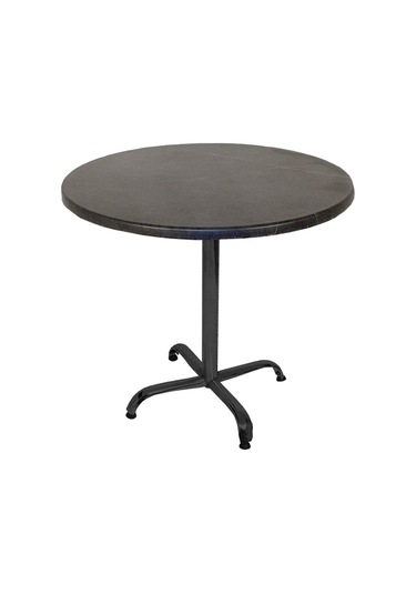 Bey Mobilya 545562227 Indigo Werzalit Yuvarlak Mutfak Masası 80 CM Çap Esb - Siyah