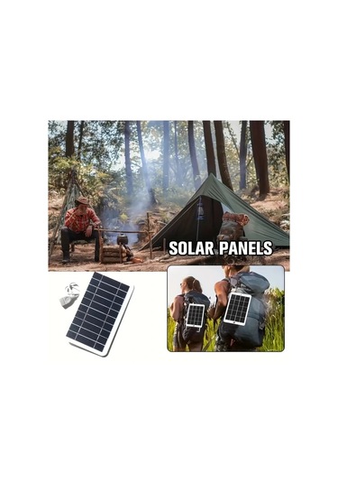 Xuweiwei Büyük Solar Panel - Usb Portlu Taşınabilir Şarj Cihazı Kamp Akıllı Telefon Tablet Fan