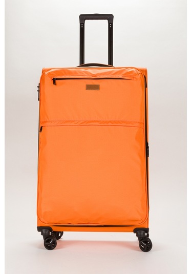 Fossil Unisex Büyük Boy Kumaş Valiz 028-01 Turuncu