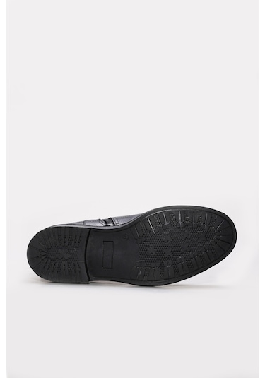 Hakiki Deri Kürklü Erkek Klasik Bot 408kma123 Siyah