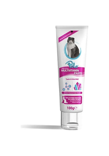 Polo Multivitamin Taurin Ekstra Malt Kedi Vitamin Macunu 100 G