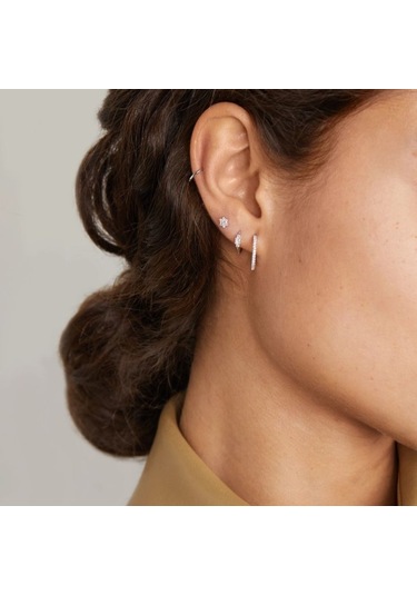 Heppii 6 Mm Silver Cerrahi Çelik Düz Halka Tragus Piercing Helix Kıkırda Gümüş